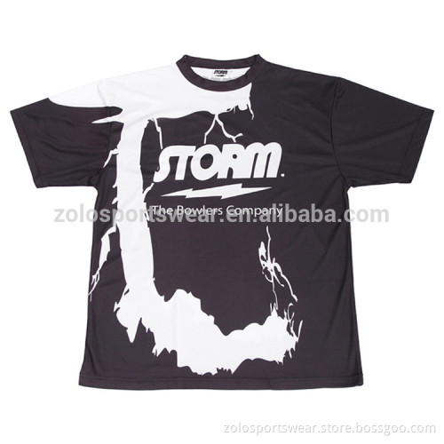 Cheap custom made full over sublimated printing men's bowling shirts